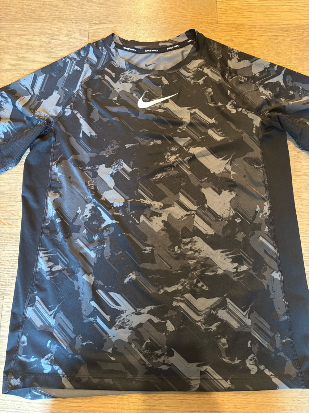Nike Pro Black and Gray Dri-FIT Compression Top
